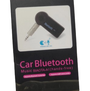 Car wireless music receiver with mic for hands-free calls and Bluetooth audio streaming