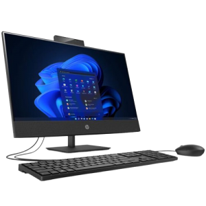 HP Core i7 all-in-one desktop with 8GB RAM, 1TB storage running Windows 10 Pro