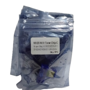 MX 23/36/51 Cyan toner chip replacement compatible with Sharp printers