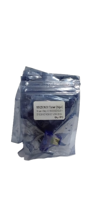 MX 23/36/51 Cyan Toner Chip – Precision You Can Rely On, Every Print. MX 23/36/51 Cyan toner chip replacement compatible with Sharp printers