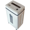 Close-up view of Sanyo Paper Shredder shredding confidential documents in a modern office.