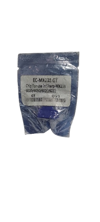 EC-MX238GT Chip – Precision Replacement for Uninterrupted Sharp Printing. EC-MX238GT toner chip for Sharp MX238 series printers – compatible replacement part