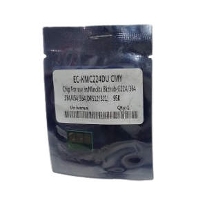 EC-KM C224DU CMY replacement chip compatible with Minolta Bizhub C224 series