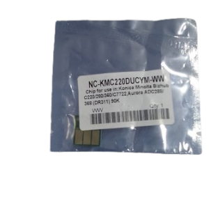 NC-KMC 220DU CYM replacement printer chip for Konica Minolta Bizhub C220/C280/C360