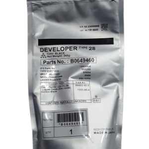 Ricoh Developer Type 28 Black for laser printer – 345g genuine part