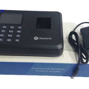 Realand AR-FP01 biometric fingerprint attendance machine with color screen and USB export feature