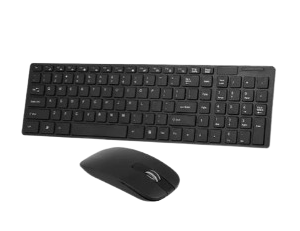 K-06 Allay Wireless Keyboard and Mouse Kit – Ultra-thin 2.4GHz Combo for PC, Laptop, Smart TV