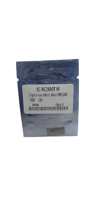 EC-RC2800T Magenta Chip – Smart Toner Reset for Ricoh Aficio MPC 2800/3300 EC-RC2800T Magenta Toner Chip – Ricoh Aficio MP C2800/C3300 Replacement Chip for 15k Yield
