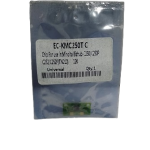 EC-KMC250T Cyan Chip – 12K Page Yield Compatible Toner Chip for Minolta Bizhub TN210