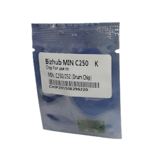 Bizhub C250 Black Drum Chip – Compatible Reset Chip for Konica Minolta C250/C252