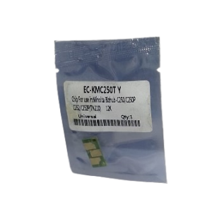 EC-KMC250T Yellow Toner Chip – Compatible with Minolta Bizhub C250/C252 TN210, 12K Universal Yield