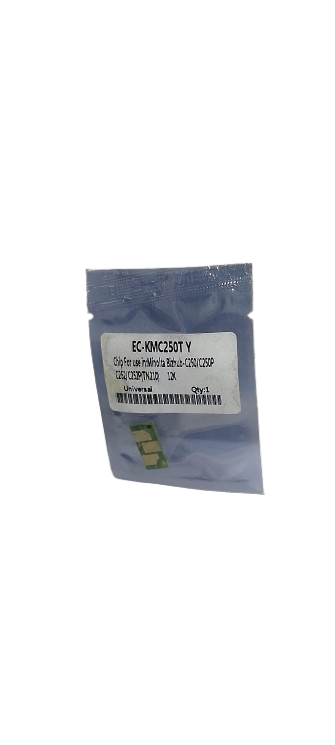 EC-KMC250T Yellow Toner Chip – 12K Yield for Minolta Bizhub C250/C252 (TN210 Compatible) EC-KMC250T Yellow Toner Chip – Compatible with Minolta Bizhub C250/C252 TN210, 12K Universal Yield