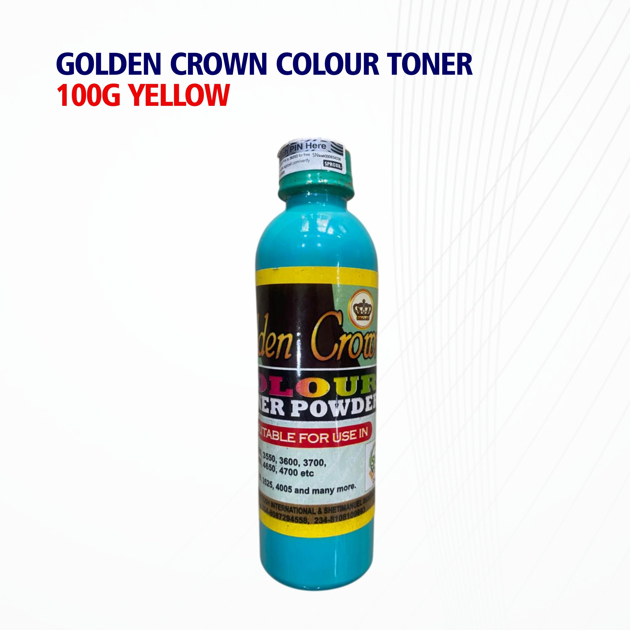 GOLDEN CROWN 100G YELLOW